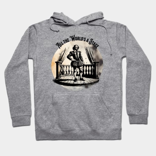 All the world's a stage Shakespeare Hoodie by Frolic and Larks